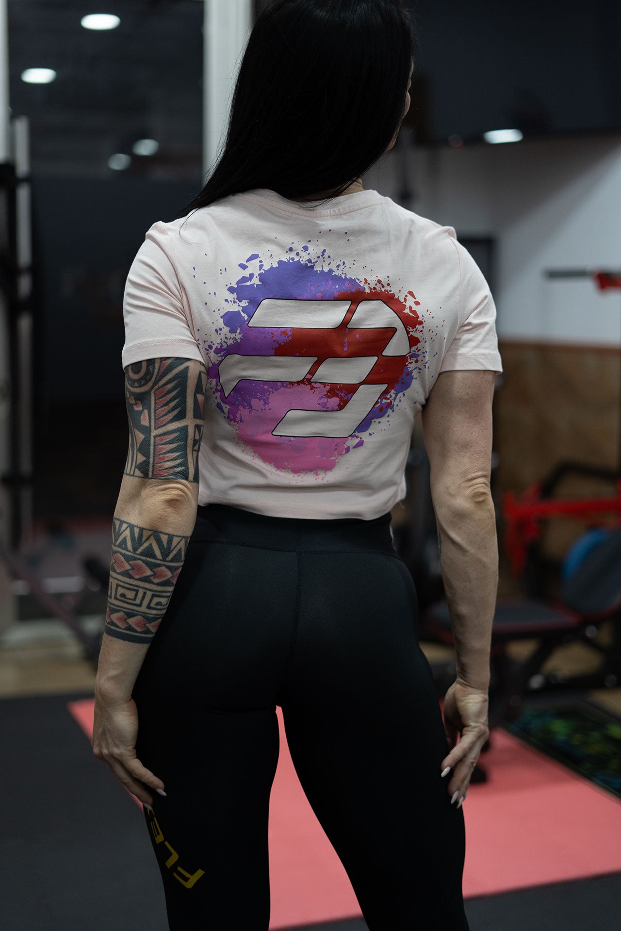 CAMISETA CROPPED SPLASH MUJER