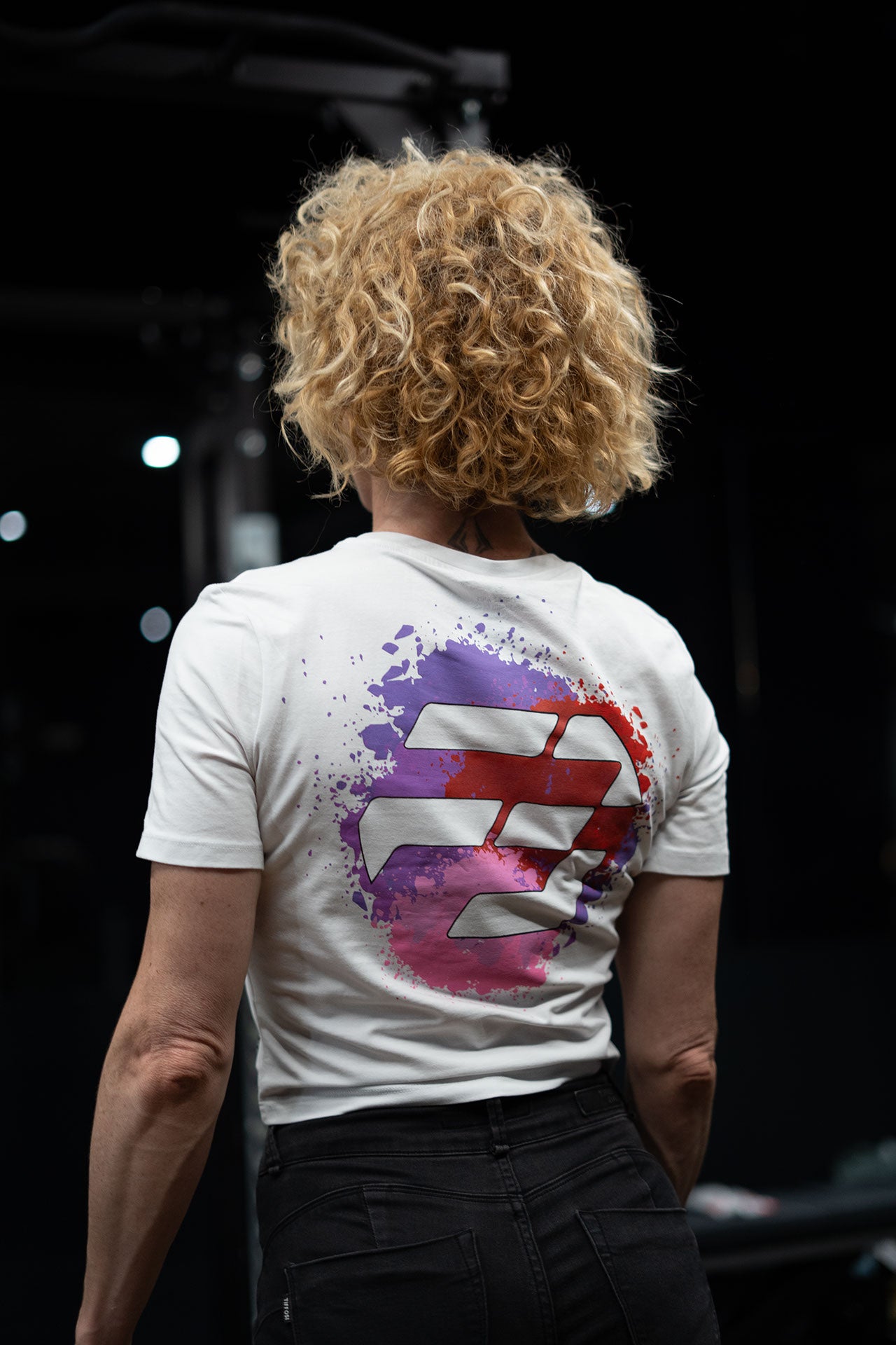 CAMISETA CROPPED SPLASH MUJER