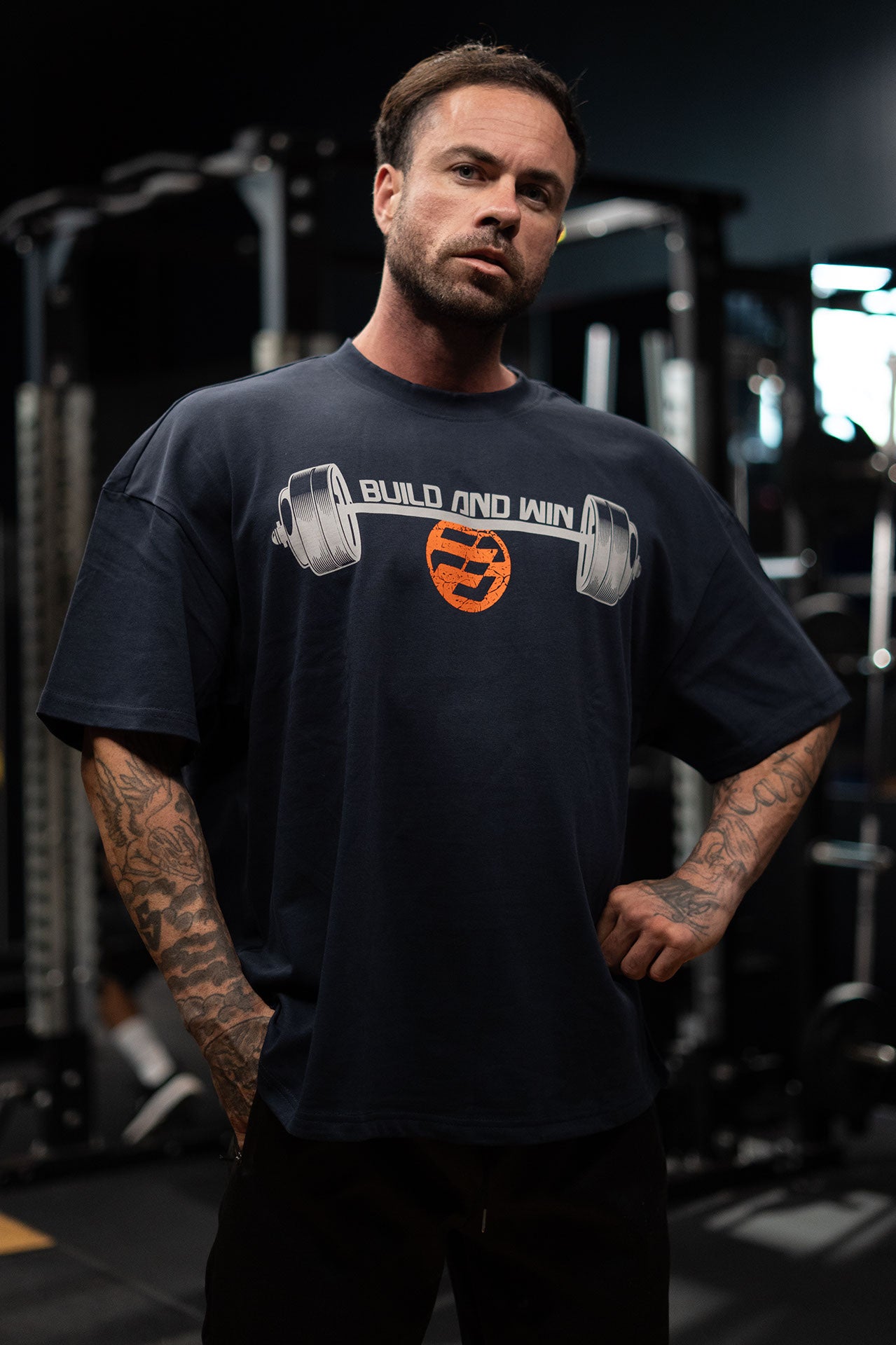 CAMISETA SUPEROVERSIZE OLYMPIC BAR BAW HOMBRE