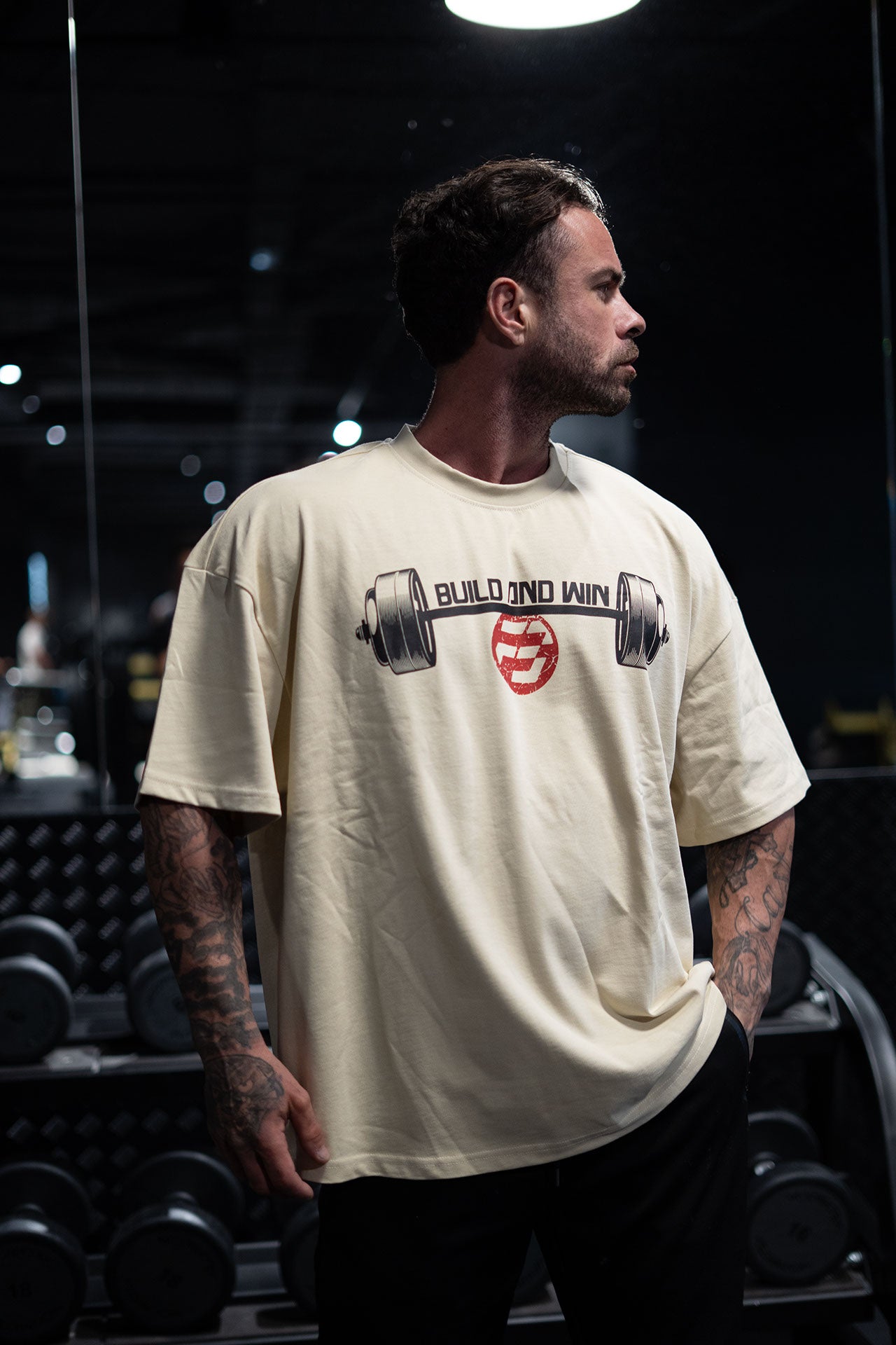 CAMISETA SUPEROVERSIZE OLYMPIC BAR BAW HOMBRE